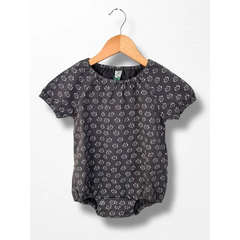 NWT Organic Kitty Print Sweatshirt Bubble, Size 2T